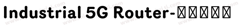 Industrial 5G Router字体转换